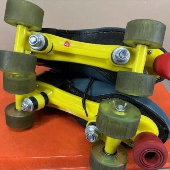 Roller Skates Blue Suede Cowhide High-top Unisex Classic US11M/US13W - Picture 1 of 7